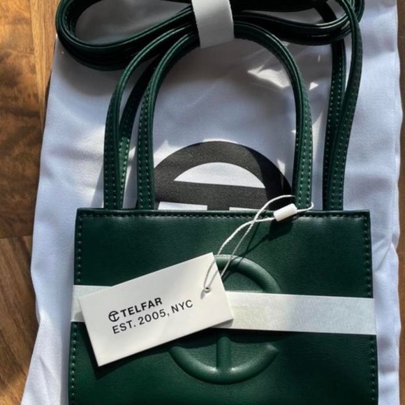 Telfar Dark Olive Small Tote Bag - Picture 3 of 5